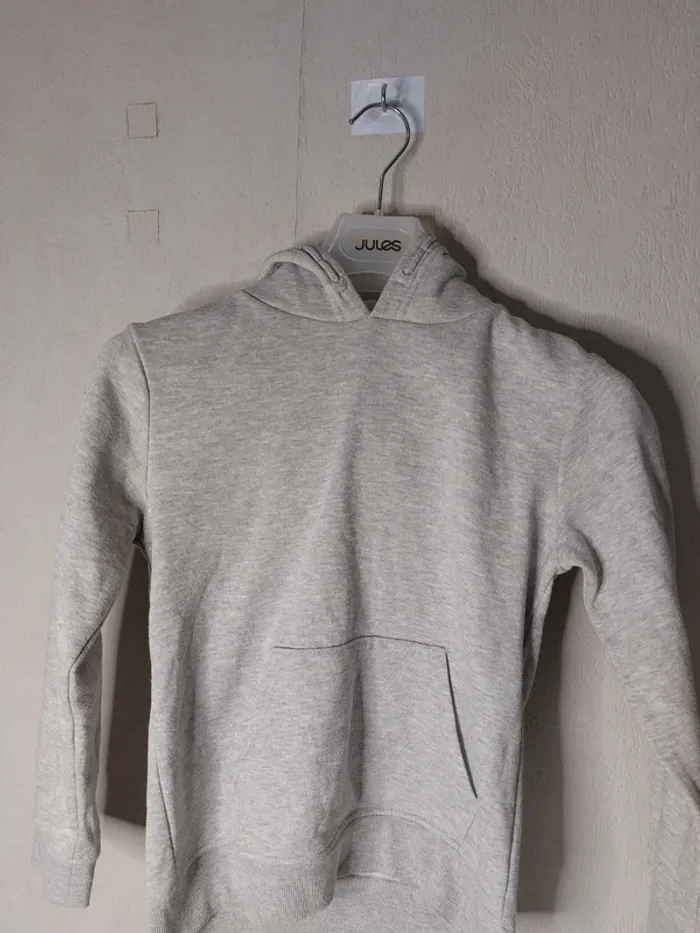 Sweat à capuche gris "Gémo"