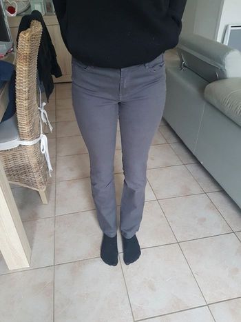 Jean gris coupe evase taille 40 camaieu