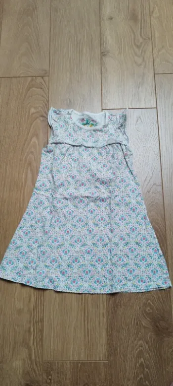Chemise de nuit manches courtes blanche à fleurs Sergent Major - 6 ans