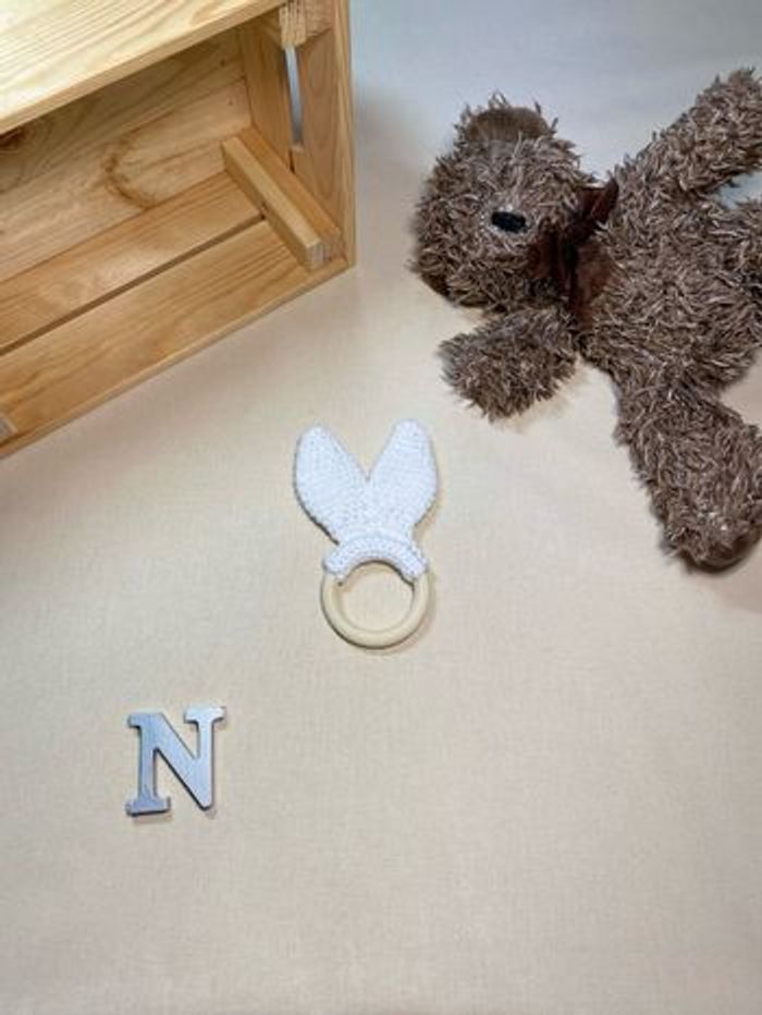 Hochet simple oreilles de lapin - photo numéro 5