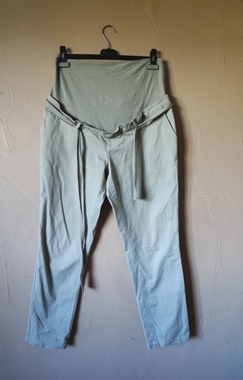 Pantalon grossesse vert d'eau Kiabi taille 42
