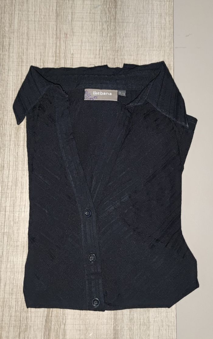 Blouse femme Ikebana – Taille 46/48 – Noire – Bon état - photo numéro 3