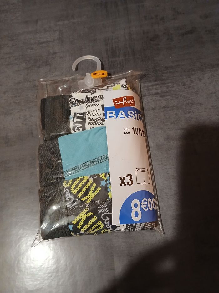 lot de trois boxers garcon 10/12 ans