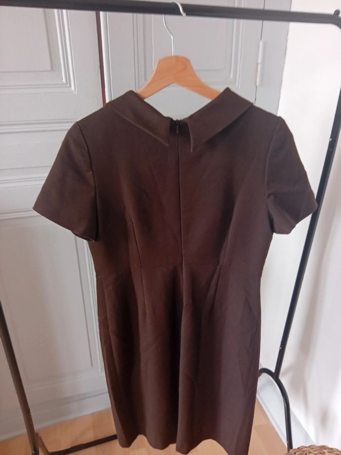 Robe vintage marron - Cinoche - 40 - photo numéro 4
