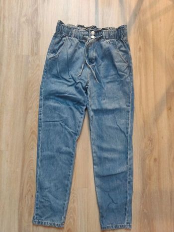 Jean taille haute élastique