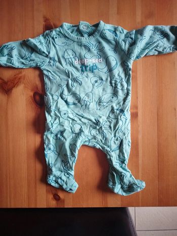 Pyjama bébé thème mer taille 1 mois