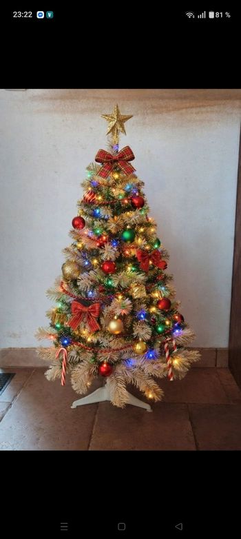 Sapin de Noël artificiel blanc 90 cm