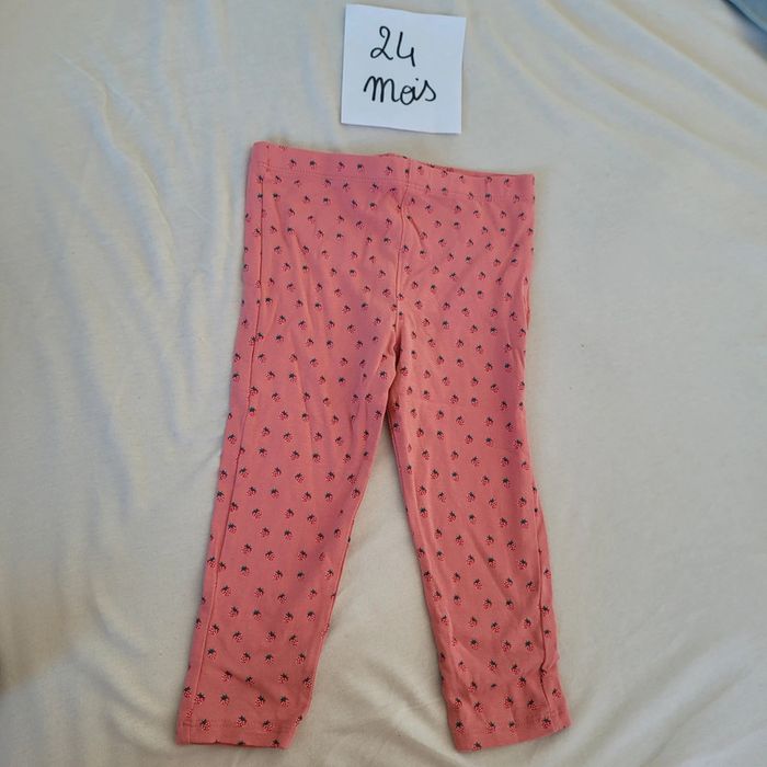 Legging fraise 24 mois