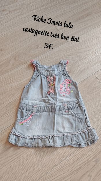 Robe lulu castagnette 3mois 