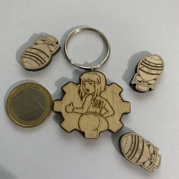 Porte clés vault girl fallout
