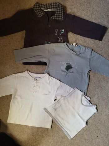 Lot de 4 pulls garçon hiver 12mois