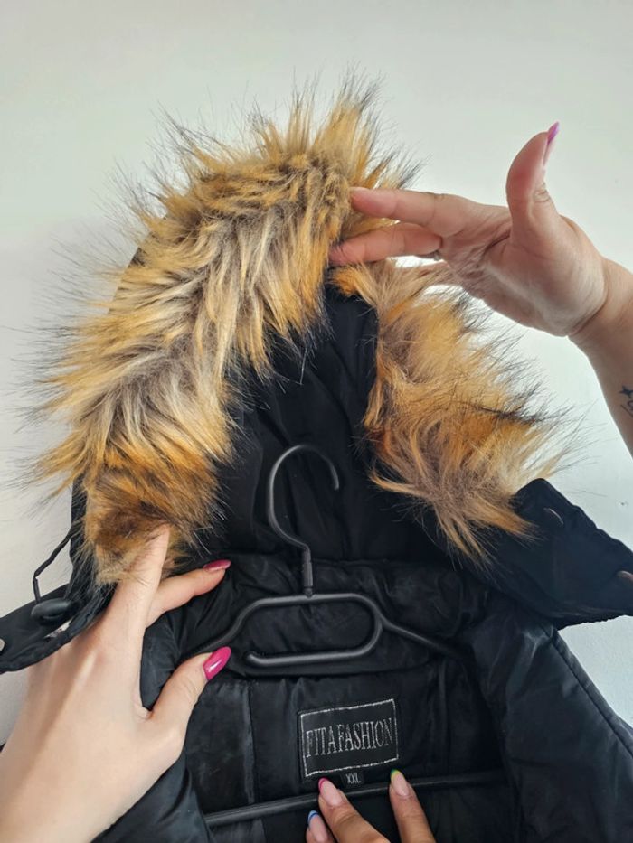 Manteau femme xxl hiver noir - photo numéro 3