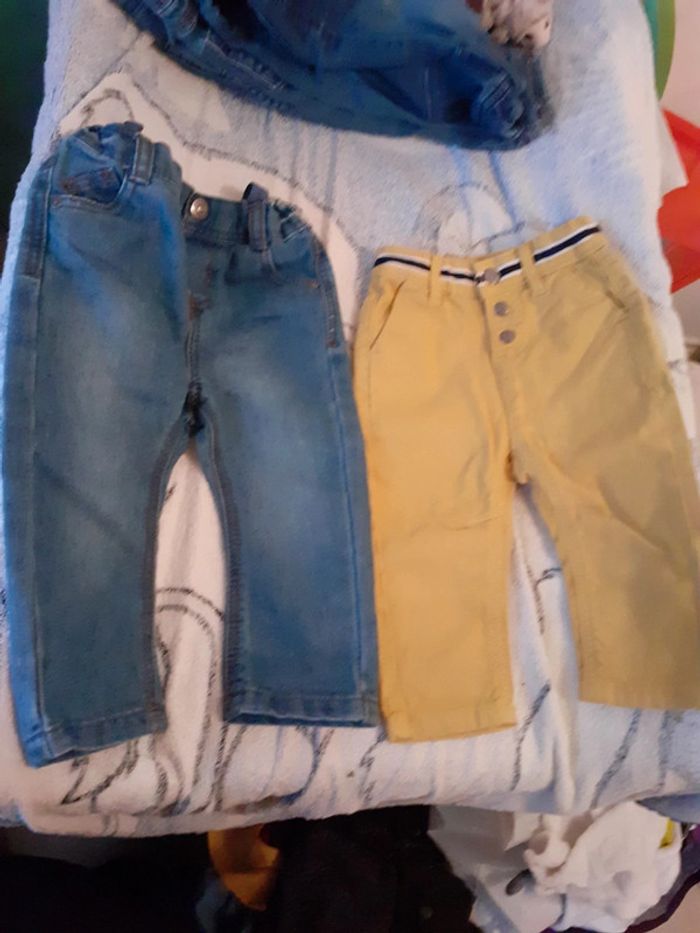 Lot 11 jeans bébé garçon 9 mois - photo numéro 4