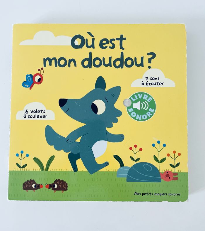 Livre sonore Où est mon doudou !