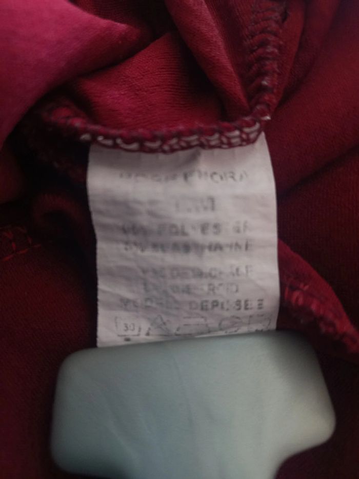 Robe patineuse bordeau décolleté en V - photo numéro 8