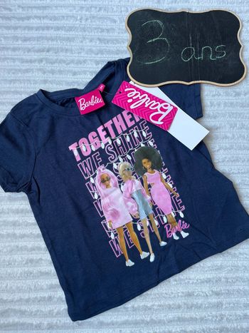 Teeshirt neuf Barbie 3 ans