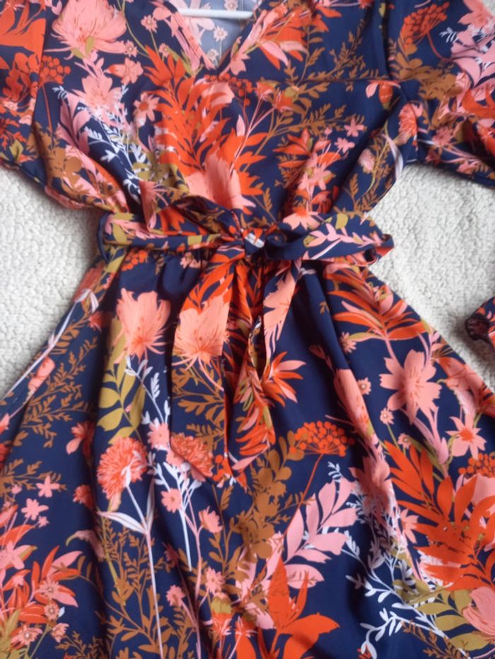 Robe fleurie à volant - photo numéro 2