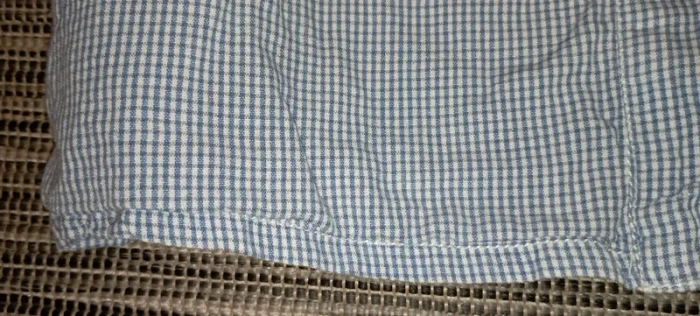 Chemise à carreaux très fins bleu et blanc - photo numéro 4