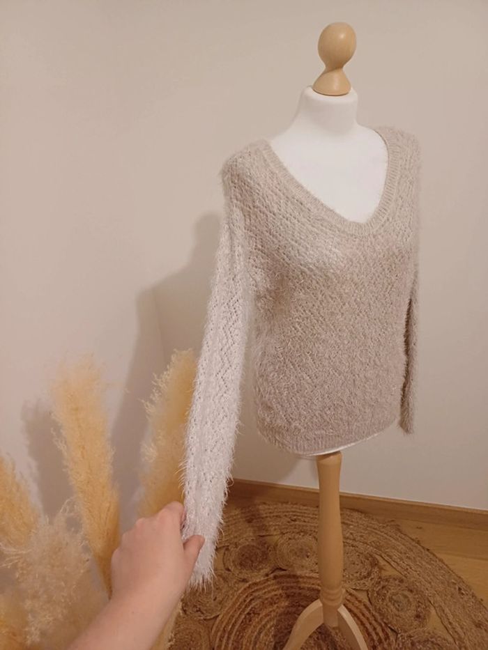 Pull rose clair ajouré tout doux Lady Blush taille S/M 36/38 - photo numéro 6