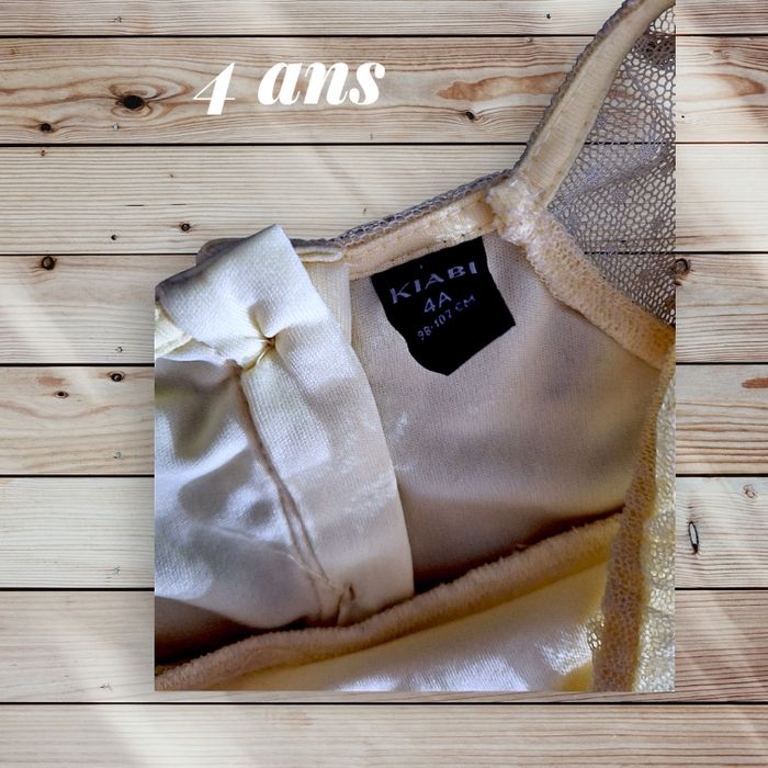 🌟 Robe Dentelle Jaune – Kiabi – Taille 4 ans 🌟 - photo numéro 3