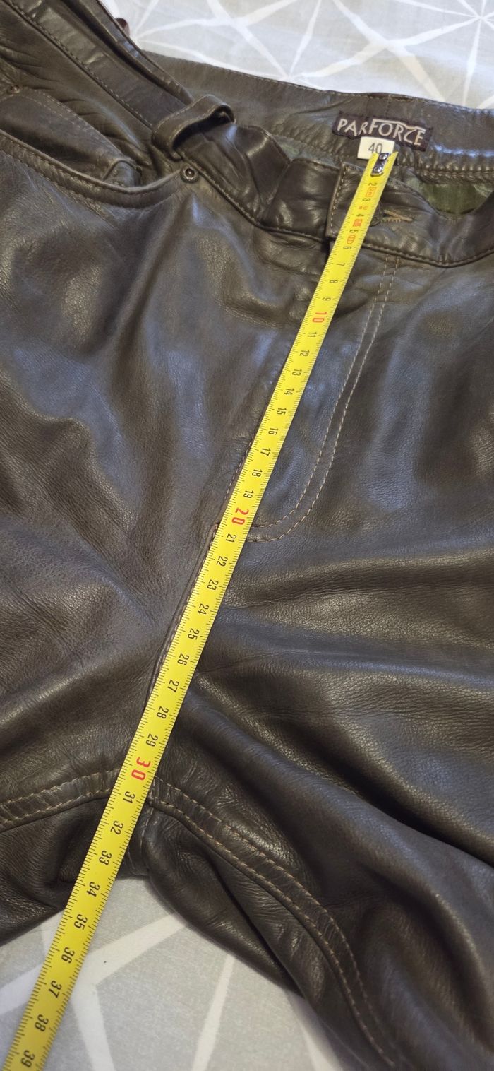 Pantalon marron cuir véritable T.46 - photo numéro 4