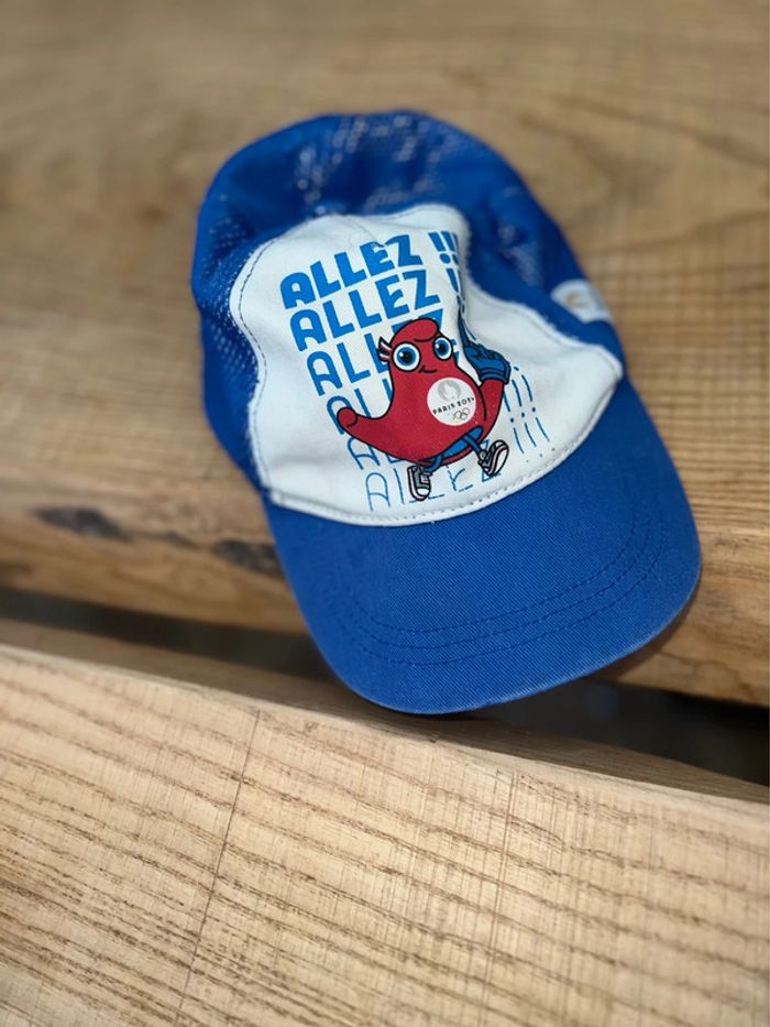 Casquette garçon Paris 2024 été bleu France