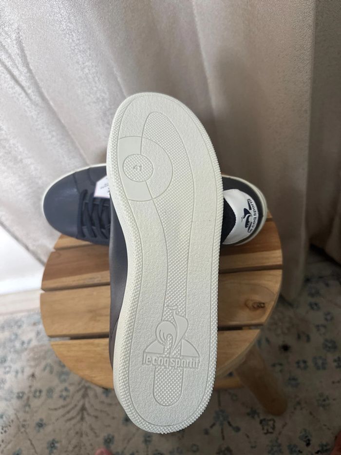 Baskets Le Coq Sportif bleu nuit – Made in France – Taille 41 neuves - photo numéro 5