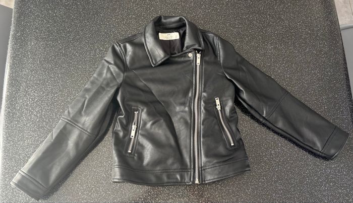 H&M - blouson faux cuir fille 7-8ans