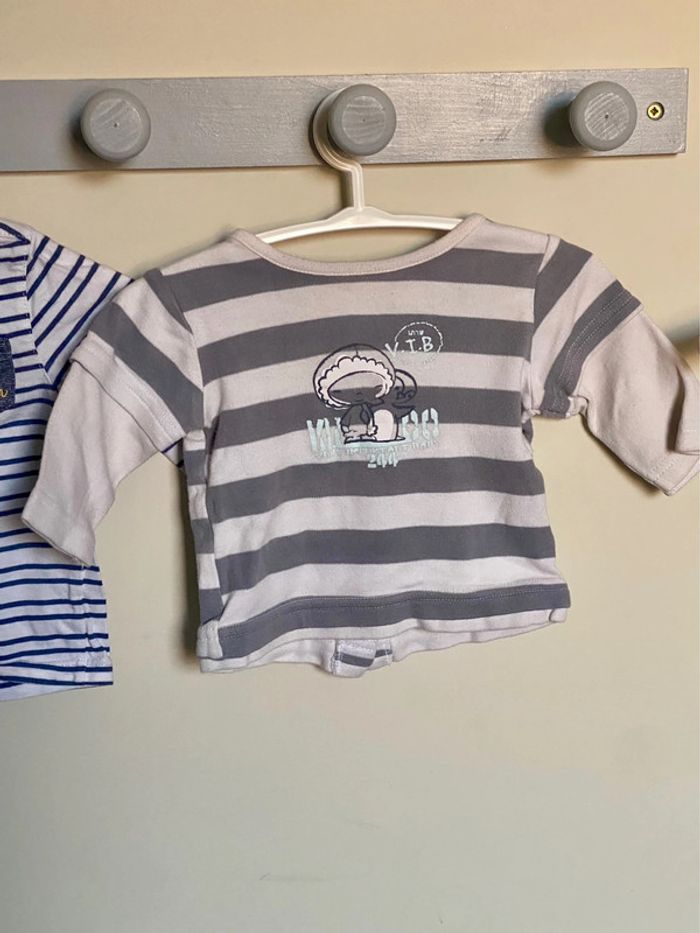 Lot de 2 tee-shirts en taille 3 mois - photo numéro 2