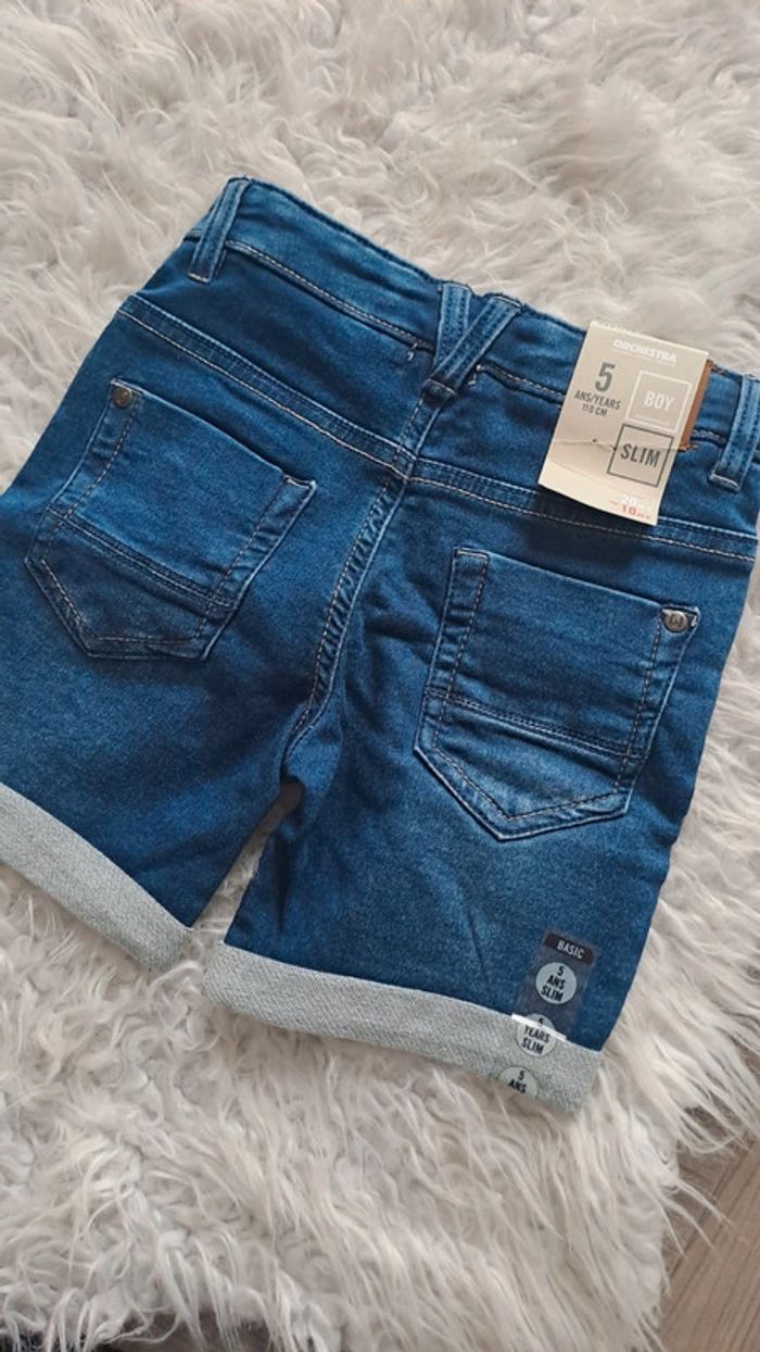 Short en jean neuf orchestra 5ans - photo numéro 2