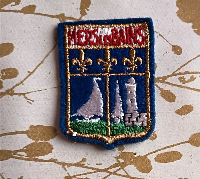 Écusson / blason à coudre ville de Mers Les Bains