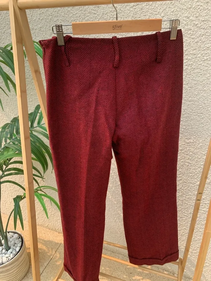 Pantalon droit à motifs Mango - photo numéro 6