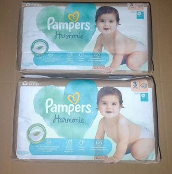 Pampers harmonie couches taille 3 (2 x 42 couches) 6-10 kg