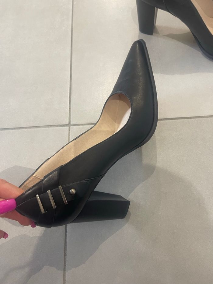 Escarpin  cuir  san marina