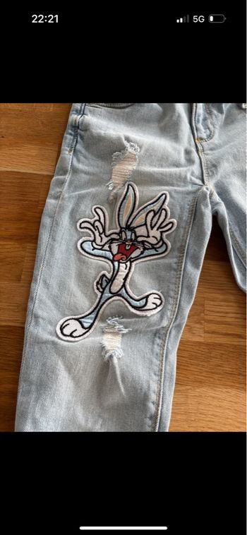 Jeans straight big bunny zara