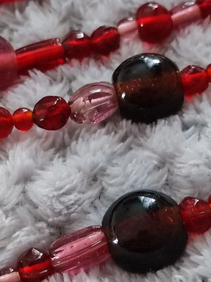 Collier perles verre - photo numéro 5