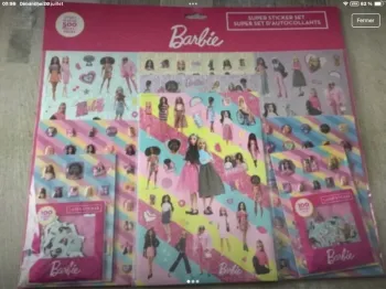 NEUF barbie lot 500 stickers