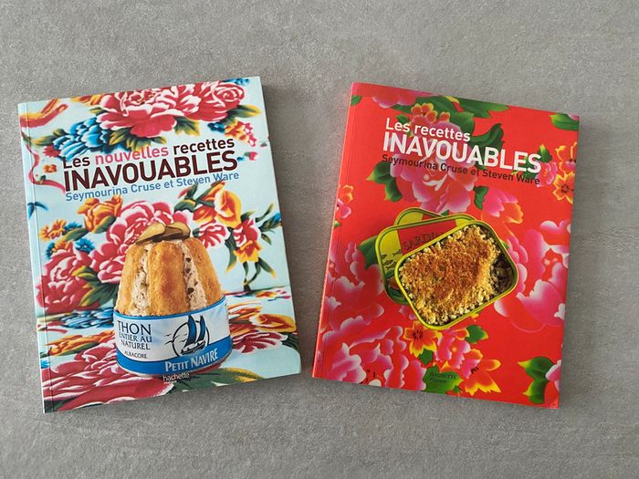 Lot de 2 livres de cuisine Les recettes inavouables