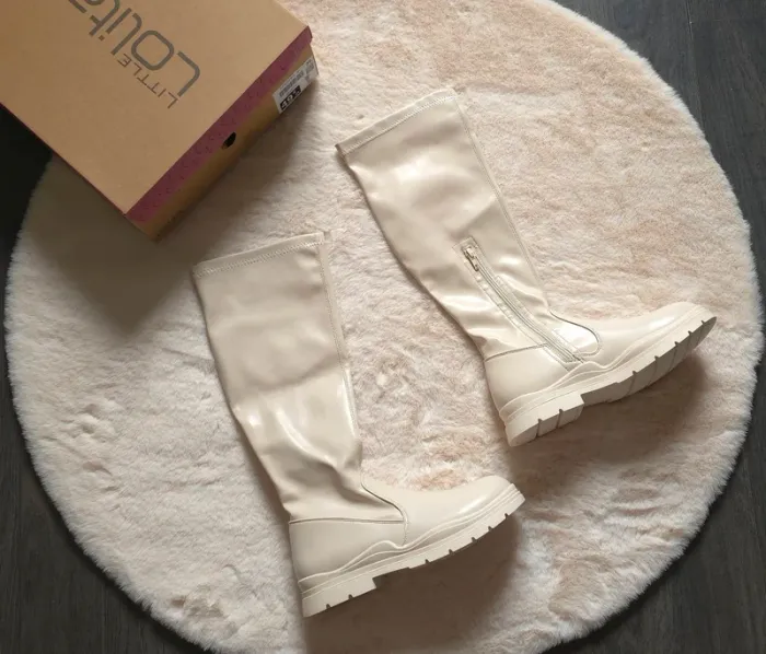 Bottes Cuissarde BEIGE Fille motif Uni