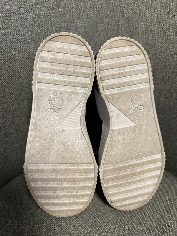 Baskets puma pointure 36 blanc /noir très bon état Carina - photo numéro 2
