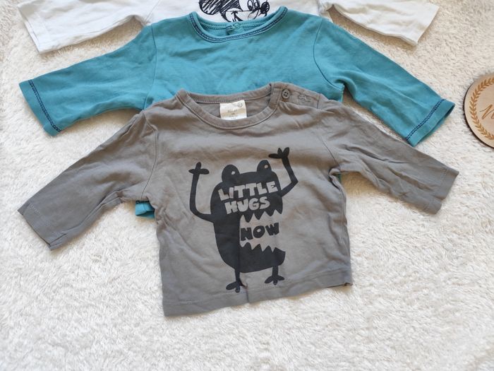 Lot de 8 t-shirts à manches longues, 3 mois, garçon - photo numéro 7