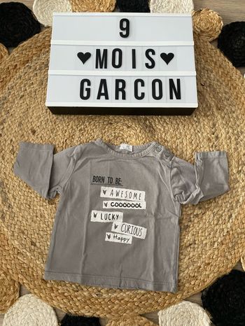 Maillot manches longues 9 mois