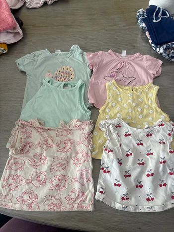 Lot t shirt 6 mois