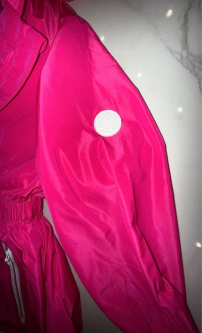 Veste manteau coupe-vent imperméable Jacadi 2 en 1 fille rose couture. Taille 3 ans. Neuve avec étiquette. - photo numéro 9