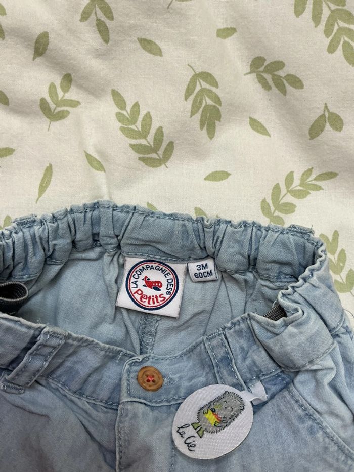 Pantalon léger bleu clair 3 mois la compagnie des petits - photo numéro 6
