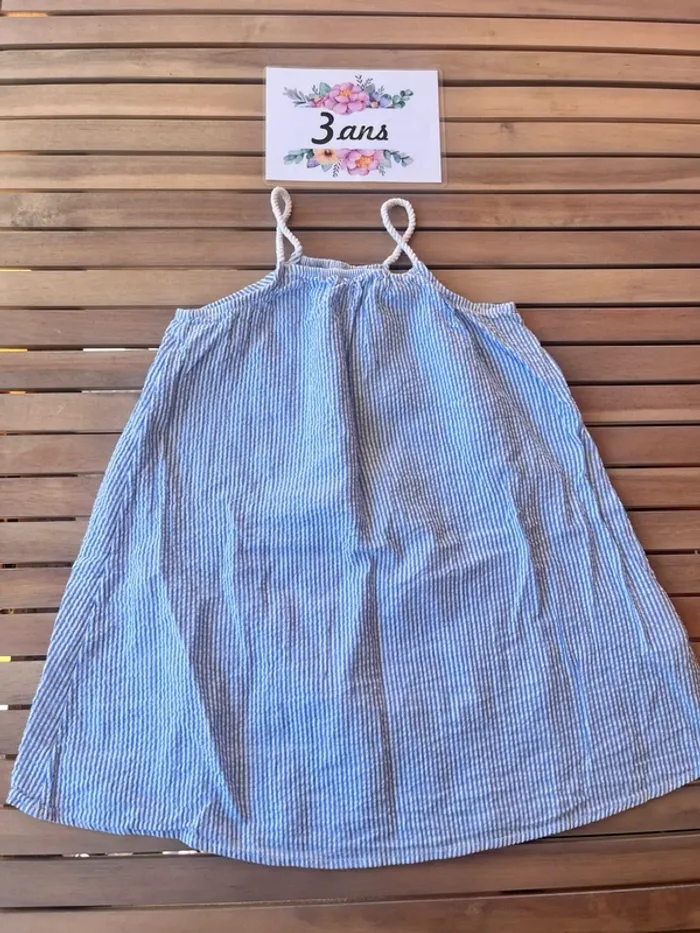 Robe rayée en coton h&m 3 ans