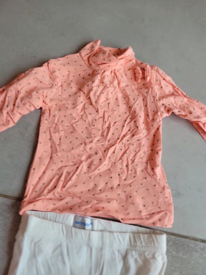 Lot ensemble bébé fille 6 9 mois manche longue pantalon haut - photo numéro 2