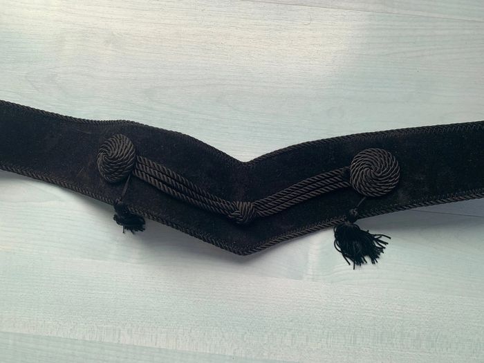 Ceinture noire velours 95cm - photo numéro 2