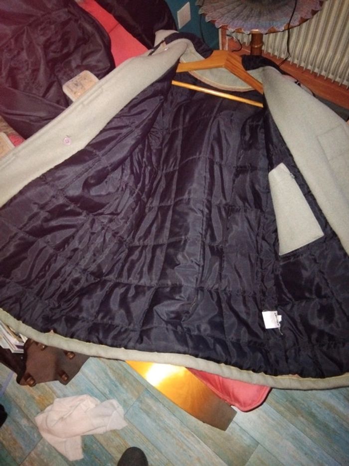 Duffle coat vert pastel y2k - photo numéro 5