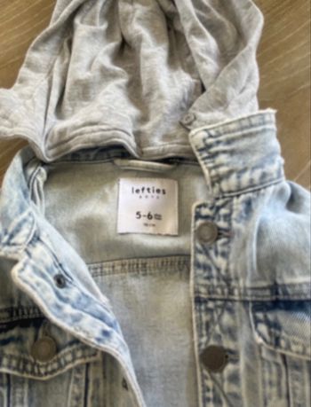 Veste en jean Capuche amovible 